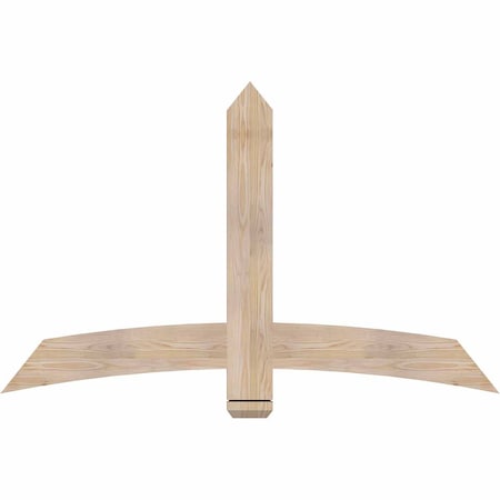 Ekena Millwork Bellingham Smooth Timber Gable Bracket, Douglas Fir, 60"W x 38"H x 1 1/2"D x 5 1/2"F, 15/12 Pitch GBW060X38X0206BEL00SDF